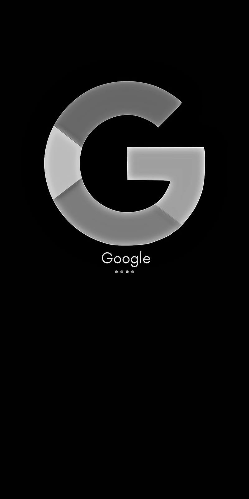 Google black white, can use as a lock screen, good for amoled, HD phone wallpaper
