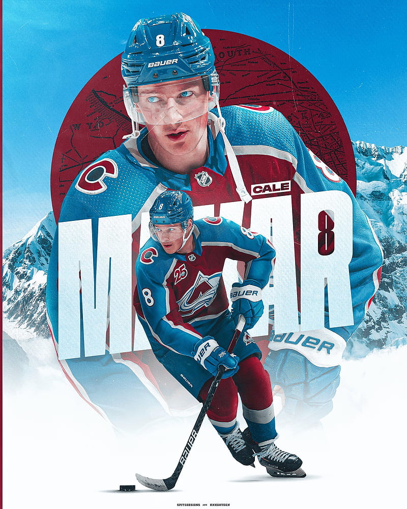 Download Cale Makar Ice Hockey Player Poster Wallpaper