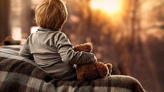 Backside Of Cute Baby Boy Is Sitting With Toy Cute, HD wallpaper | Peakpx