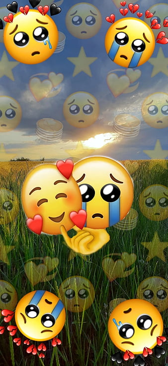 Fake Smile  Half Yellow Emoji Wallpaper Download  MobCup