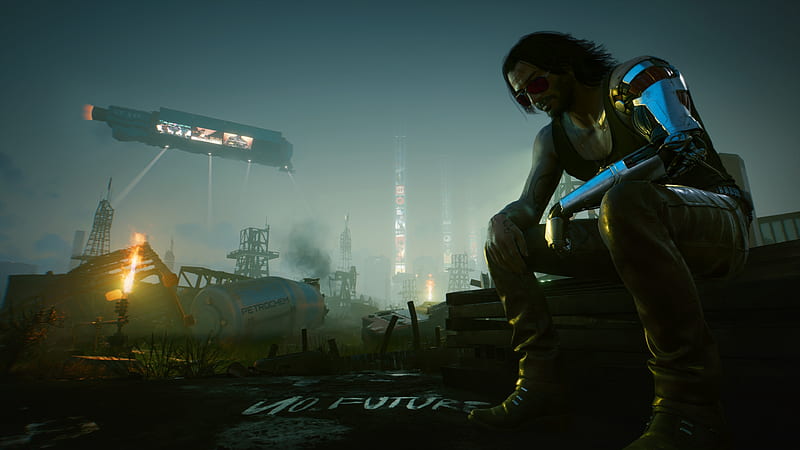 keanu reeves, cyberpunk 2077, futuristic game world, sci-fi games, Games, HD wallpaper