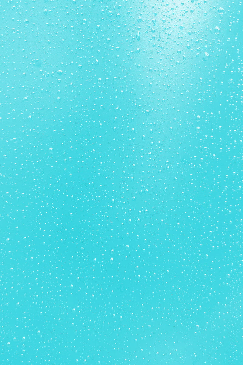 Tiny drops, aquamarine, droplets, rain, simple, water, wet, HD phone wallpaper