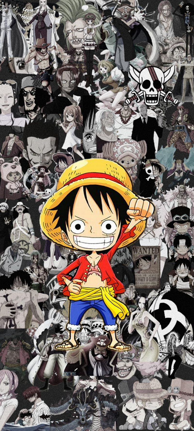 One piece, anime, logo, theme, HD phone wallpaper