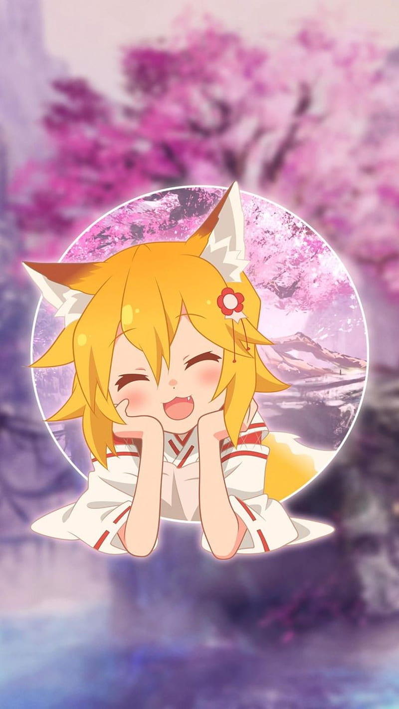 Senko San, anime, anime fox, cute anime girl, fox, fox girl, japan, kawaii, the helpful fox senko-san, HD phone wallpaper