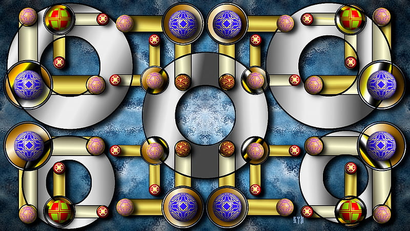 Deco orbs, Windows 10 Art Deco background, Art Deco Background, Art Deco , Windows 10 Background, Art Deco, Windows 10 wide screen background, HD wallpaper