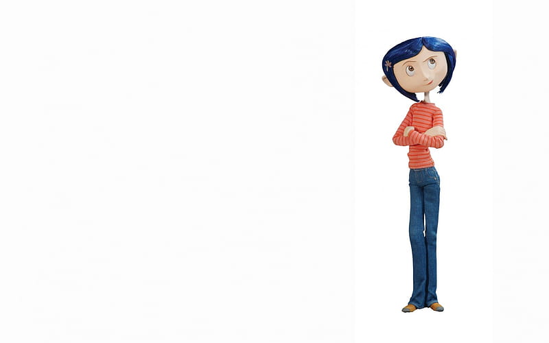 Coraline, pretty, henry selick, comics, bonito, adorable, woman, elegant, sweet, kid, face, animated, female, smile, collage, cartoon, adventure, cute, beautiful eyes, 3d, cool, girl, magical, eyes, white, HD wallpaper