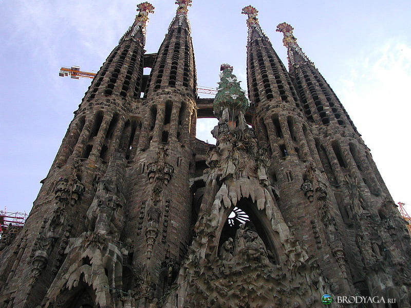 Sagrada Familia Church, Barcelona, Spain, barcelona, sagrada familia church, spain, HD wallpaper