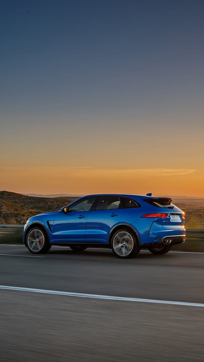 Jaguar F-pace, blue, british, car, carros, f pace, luxury, special, suv,  svr, HD phone wallpaper | Peakpx