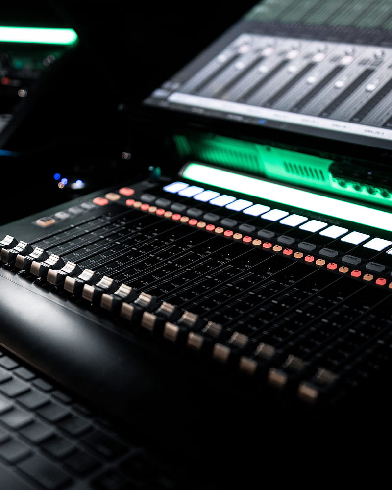 mixer, console, equalizer, sound recording, music, HD phone wallpaper