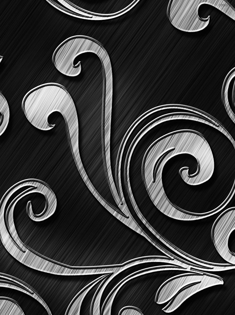 Metallic Swirls, abstract, metal, HD phone wallpaper | Peakpx