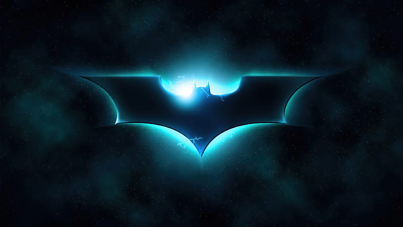 The Dark Knight Logo , batman, superheroes, artwork, logo, HD wallpaper