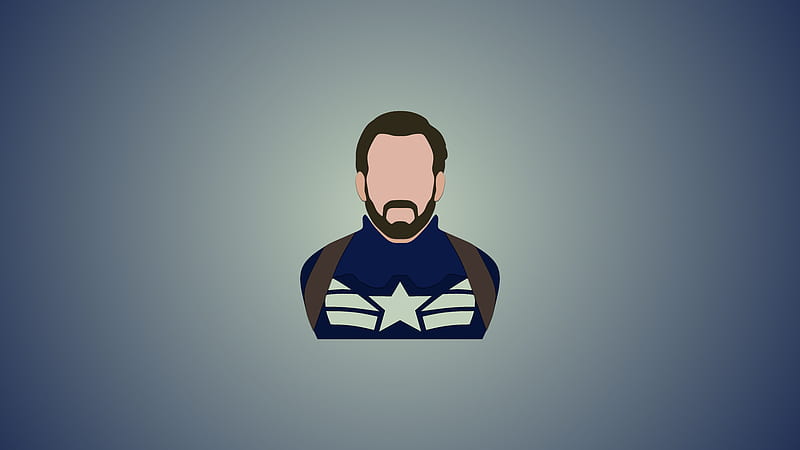 Captain America Minimalism 1, captain-america, minimalism, 1, artist, , artwork, superheroes, HD wallpaper