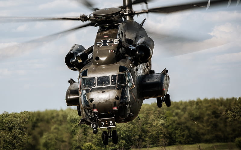 Sikorsky CH-53 Sea Stallion, Luftwaffe, military helicopter, CH-53 Sea Stallion, Sikorsky, NATO, Bundeswehr, German Air Force, HD wallpaper