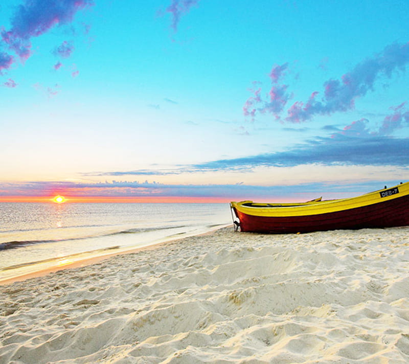Classic Cape Cod, shore, bonito, sunset, sky, beach, boat, cape cod, sunrise, sans, HD wallpaper