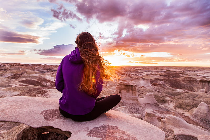 4k Free Download Woman Doing Yoga Near Rock During Daytime Hd Phone