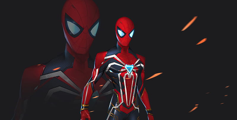 Spiderman Black Suit , spiderman, superheroes, artist, artwork, digital-art, artstation, HD wallpaper