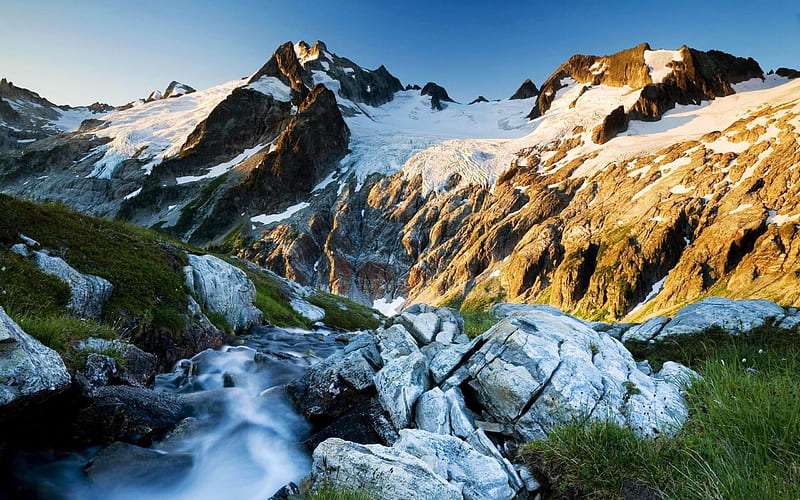 Mountain River-beautiful landscape, HD wallpaper