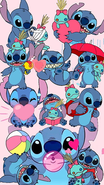 2023 Valentine's Day Stitch and Angel Wallpaper – iPhone/Android