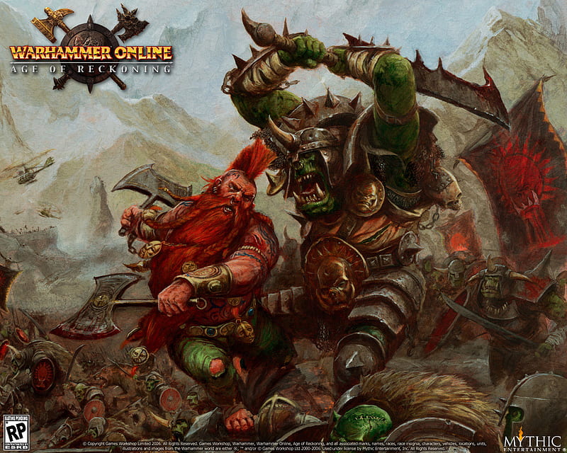 Age of Reckoning, fighting, warrior, action, game, warhammer online, adventure, HD wallpaper