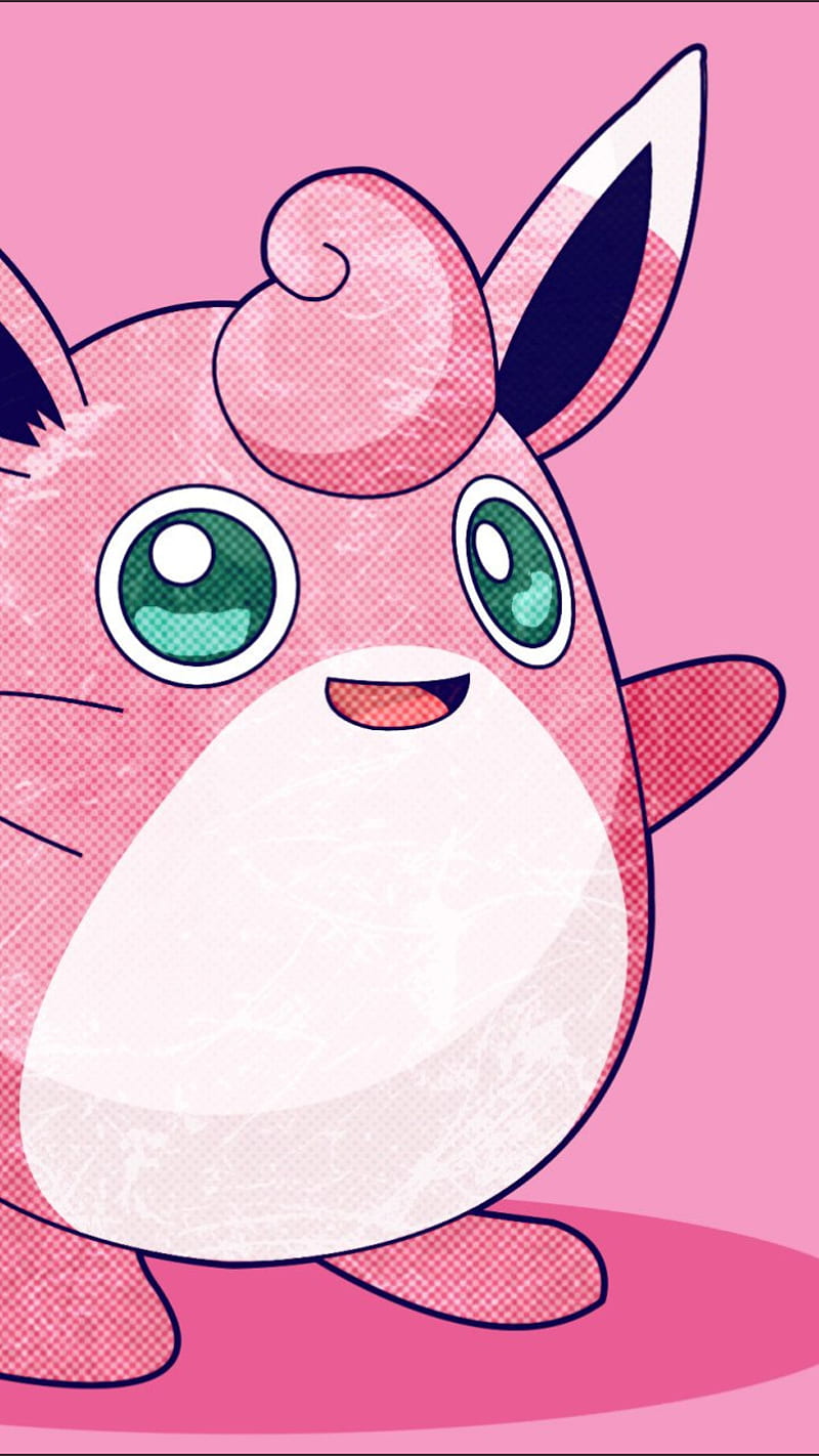 Pokemon Wigglytuff, pink, hair, cute, happy, love, stay, fate, HD phone wallpaper