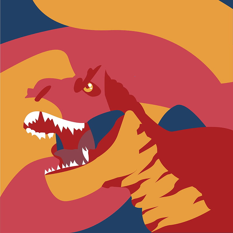 Colorful T-rex , animal, color, colorful, dino, dinosaur, dinosaurs, dragon, red, t-rex, yellow, HD phone wallpaper