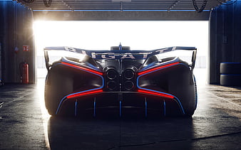 Bugatti Bolide, 2021, rear view, exterior, supercar, luxury hypercars, Bugatti, HD wallpaper