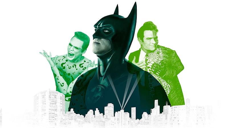 Batman, Batman Forever, Riddler (DC Comics), Two-Face, Val Kilmer, Jim  Carrey, HD wallpaper | Peakpx