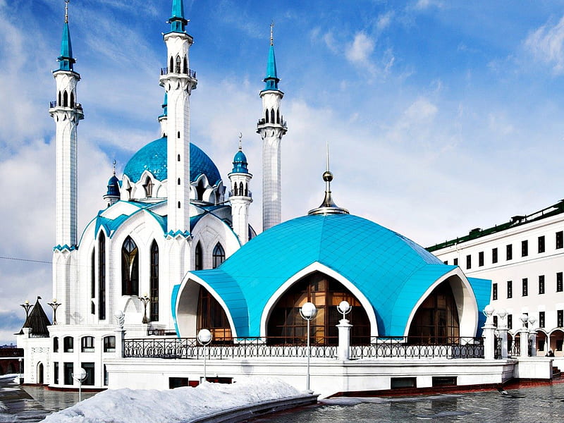 HD blue mosque wallpapers | Peakpx