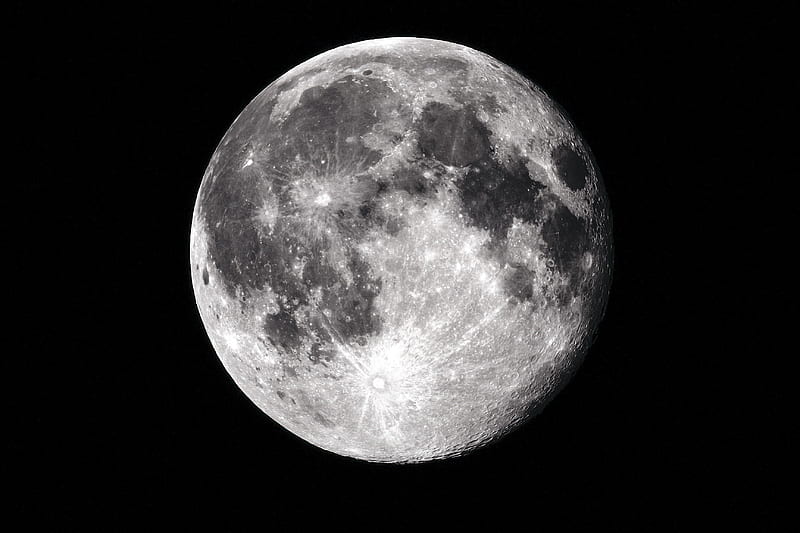 The Light Of The Silvery Moon, bad moon rising, moon, full moon, brilliant moon, HD wallpaper