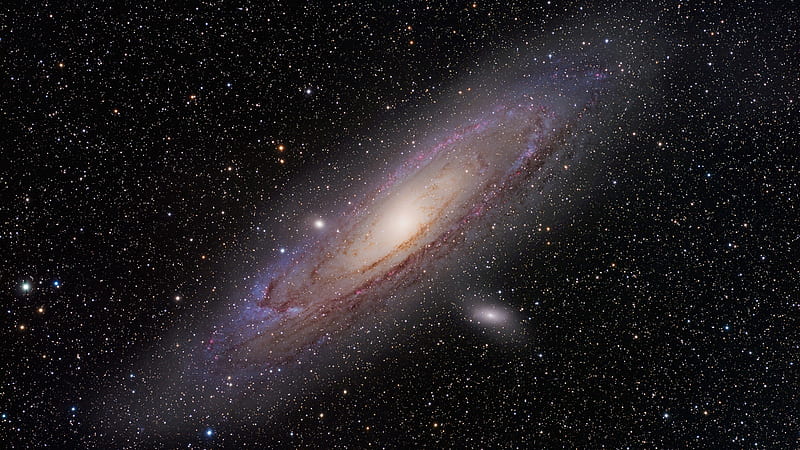 Andromeda Galaxy, sky, galaxy, Firefox theme, Milky Way, stars, spiral, HD wallpaper