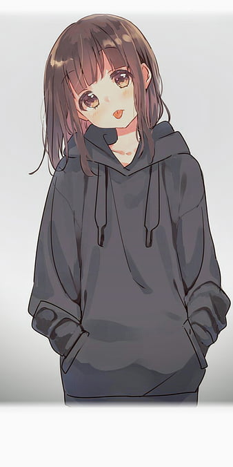 Hoodie Hoodie Mask Anime Drawings Girl, anime hoodie girl HD wallpaper |  Pxfuel