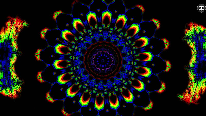 Colorful Kaleidoscope Art Trippy, HD wallpaper
