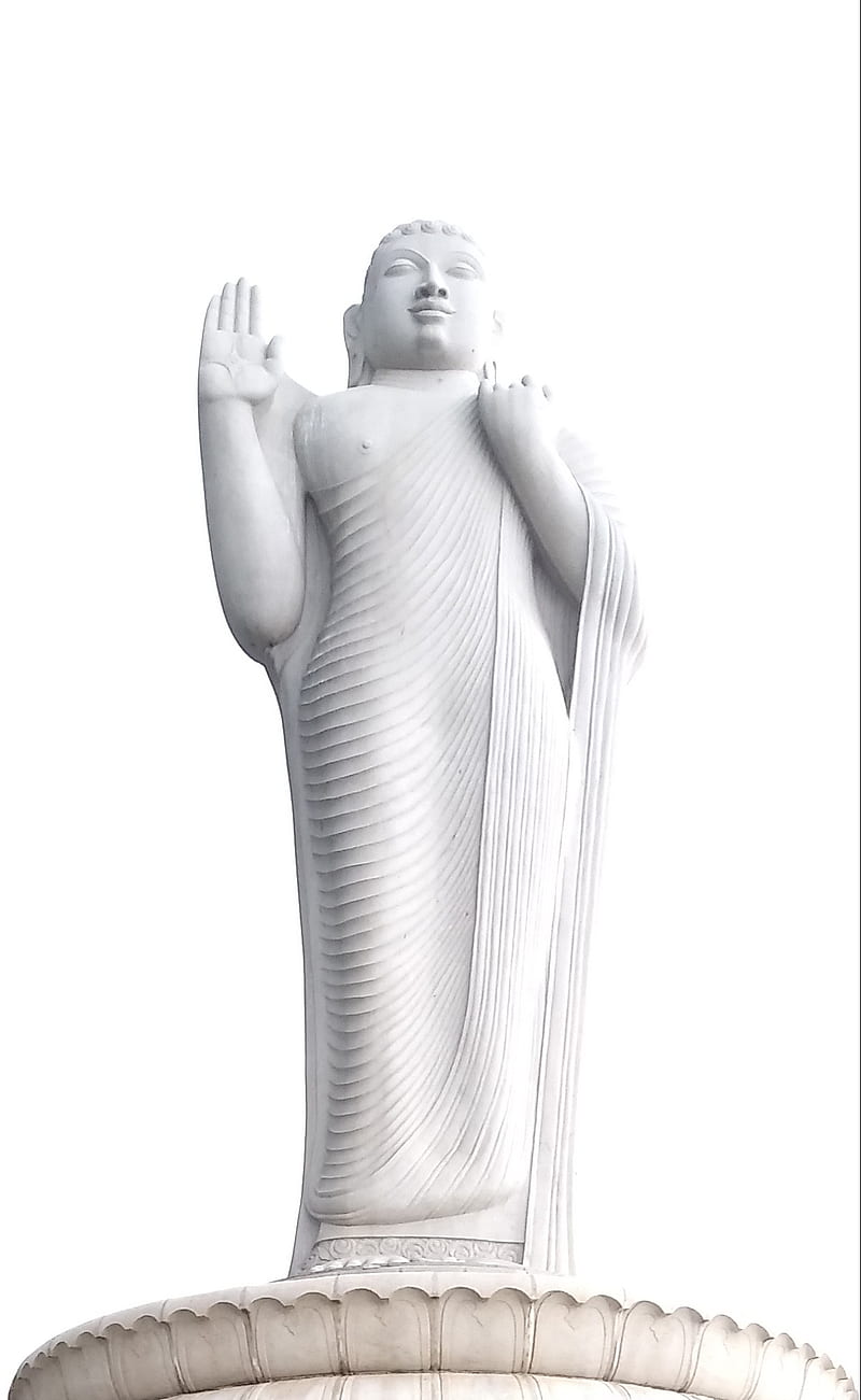 Lord Buddha, statue, hussain sagar, lake, hyderabad, city, HD phone wallpaper