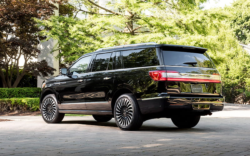 Lincoln Navigator, 2018 black luxury SUV, new Navigator, American cars, Lincoln, HD wallpaper