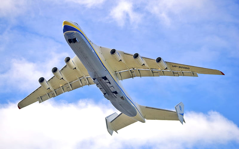 AN-225 Cossack, Ukrainian aircraft, Antonov An-225 Mriya, transport aircraft, Ukraine, Antonov Airlines, HD wallpaper