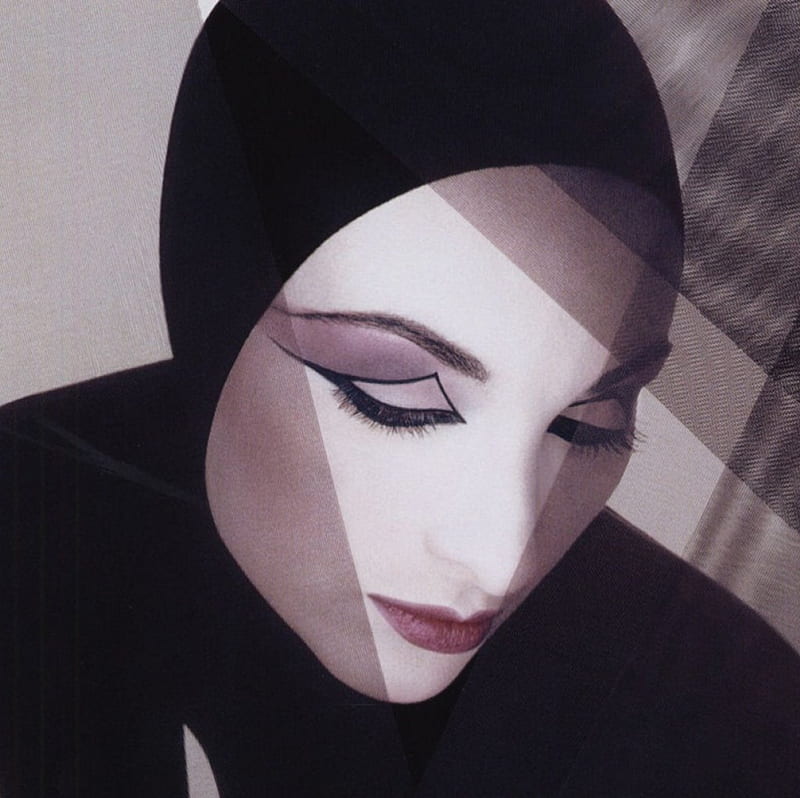 Elena Kountoura - by Serge Lutens, graphy, Light, black, Shade, white, Cuttings, Tulles, HD wallpaper