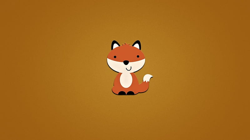 Fox, 3d, cartoon, brown, HD wallpaper | Peakpx