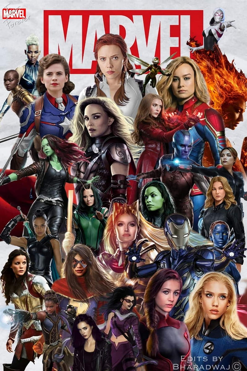 Marvel Avengers, all women heros, mcu, HD phone wallpaper | Peakpx
