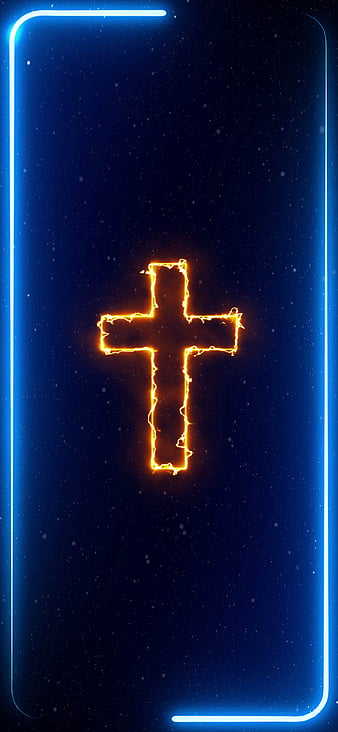 Neon Cross, bible, catholic, christian, church, frame, god, jesus, jesus  christ, HD phone wallpaper | Peakpx
