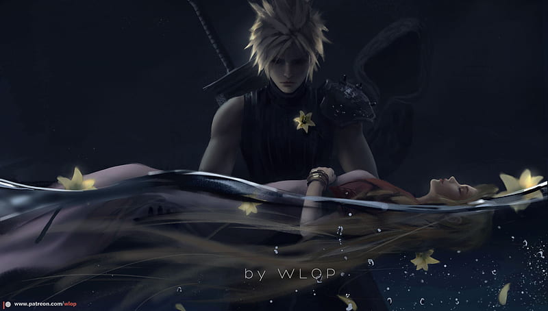Final Fantasy, Final Fantasy VII Remake, Aerith Gainsborough, Cloud Strife, HD wallpaper