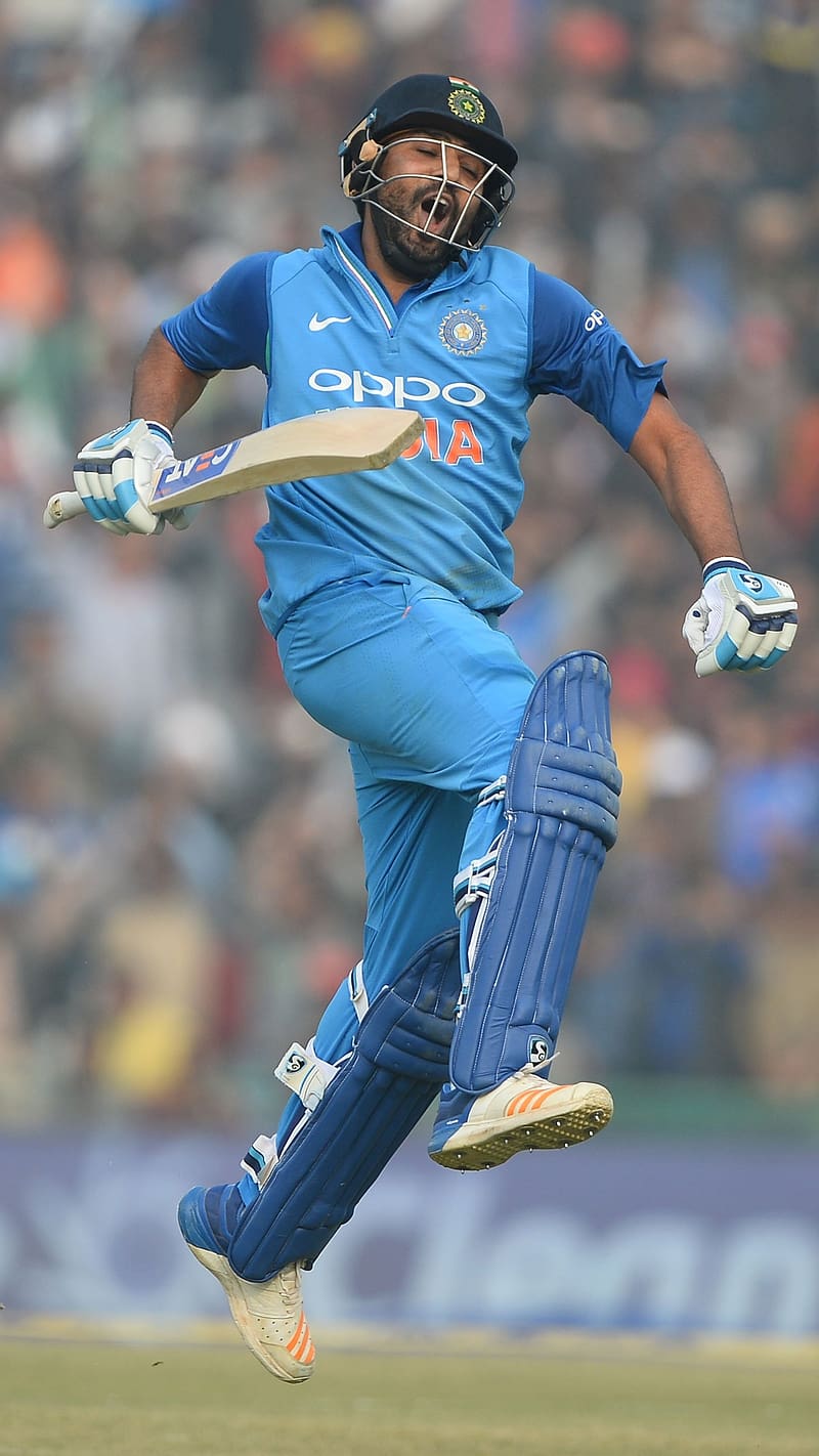 Rohit Sharma Jumps After Victory, rohit sharma, jumps, victory, hitman, cricketer, HD phone wallpaper