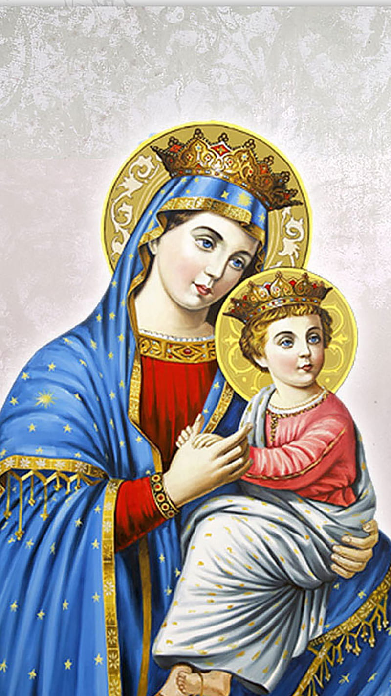 Mary and Baby Jesus, ch, christ, christian, HD phone wallpaper