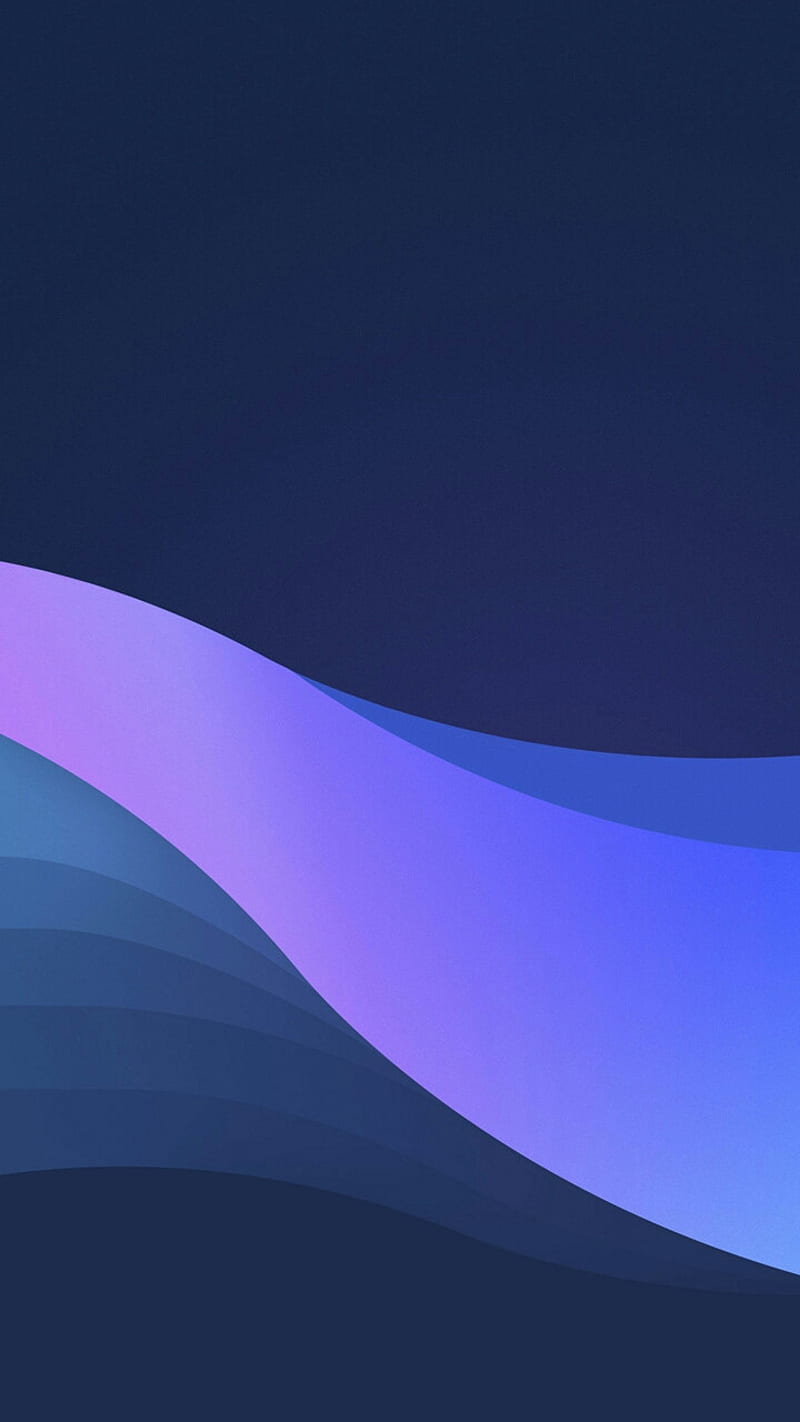 Purple waves, wave, coral, gold, blue, brown, galaxy, edge, HD phone ...