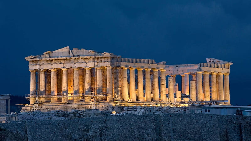 Acropolis of Athens, Building, Athens, Greece, Ancient, Acropolis, HD wallpaper