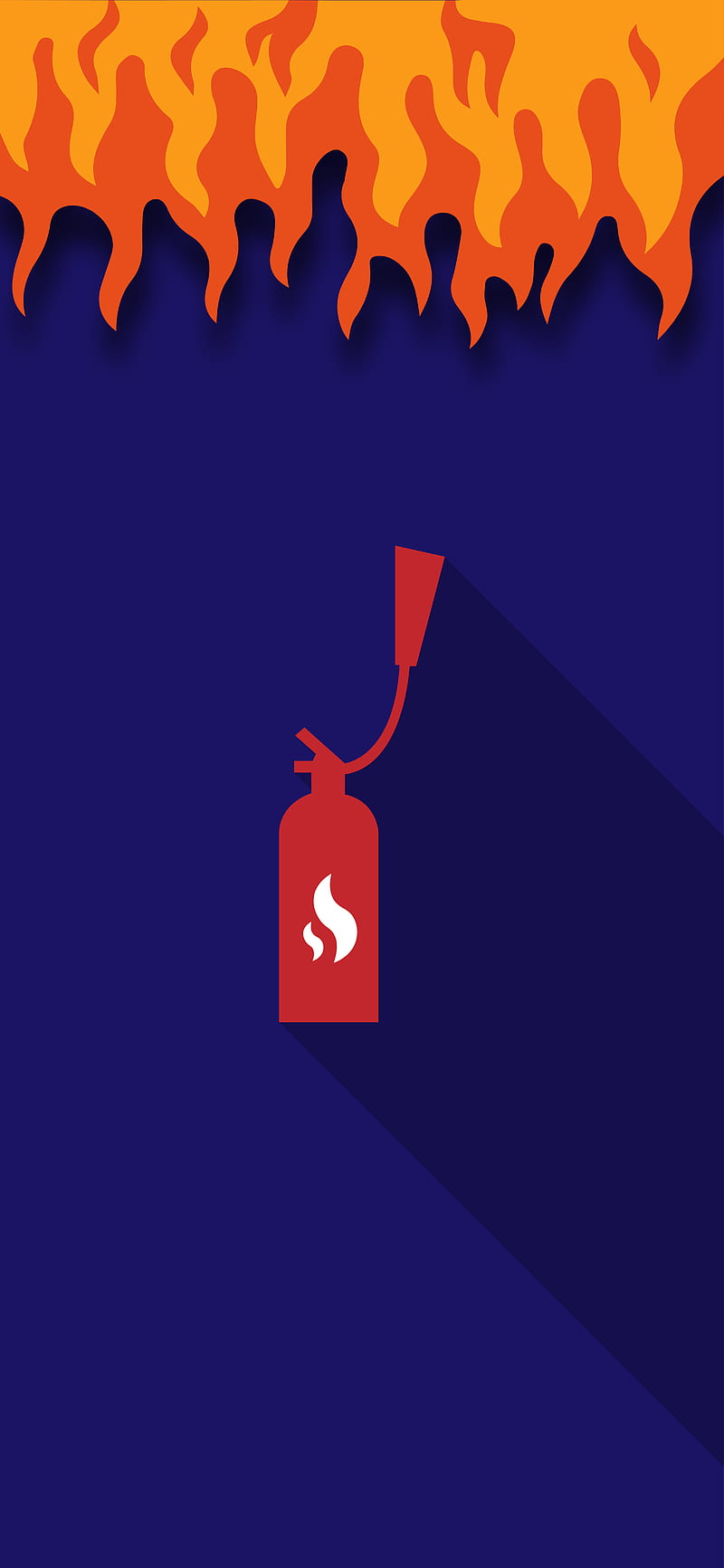 fire extinguisher 2, blue, geometry, minimal, modern, HD phone wallpaper