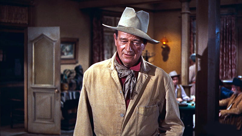 John Wayne, cowboy, hat, film, actor, HD wallpaper