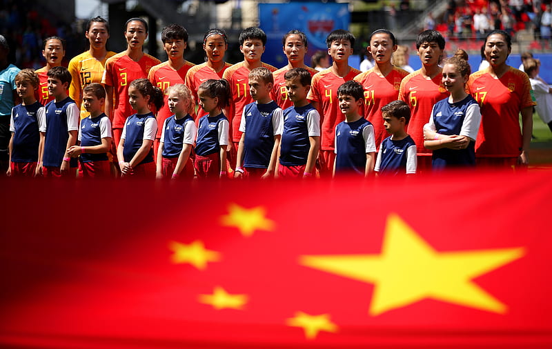 China Women's National Football Team, soccer, china, national, football, women, flag, team, HD wallpaper