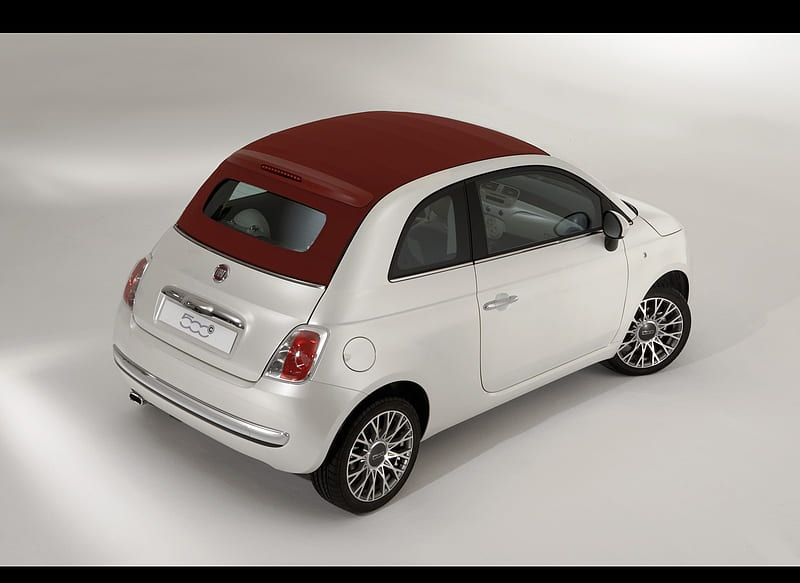 Fiat 500c (2010) - Top In Ation, car, HD wallpaper