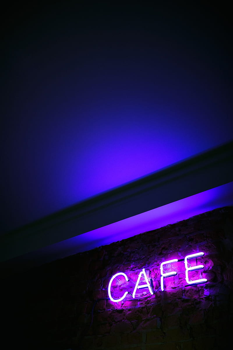 Nothing to See Here Wallpaper 4K, Purple aesthetic, Neon sign