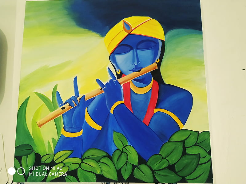 Krishna Painting, fun 2 draw, painting, HD wallpaper | Peakpx